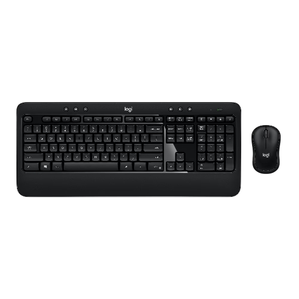 Logitech Advanced Combo Wireless Keyboard and Mouse, Black, Walmart Exclusive